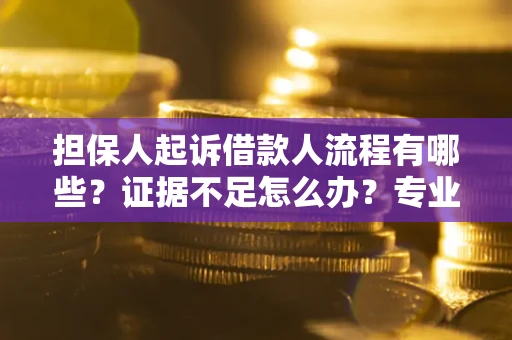 济南担保人起诉借款人流程有哪些？证据不足怎么办？专业律师解答
