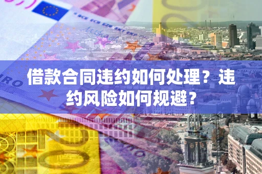 济南借款合同违约如何处理？违约风险如何规避？