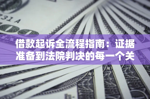 济南借款起诉全流程指南：证据准备到法院判决的每一个关键步骤