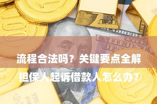 济南

担保人起诉借款人怎么办？流程合法吗？关键要点全解析