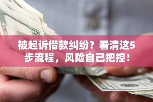 济南被起诉借款纠纷？看清这5步流程，风险自己把控！